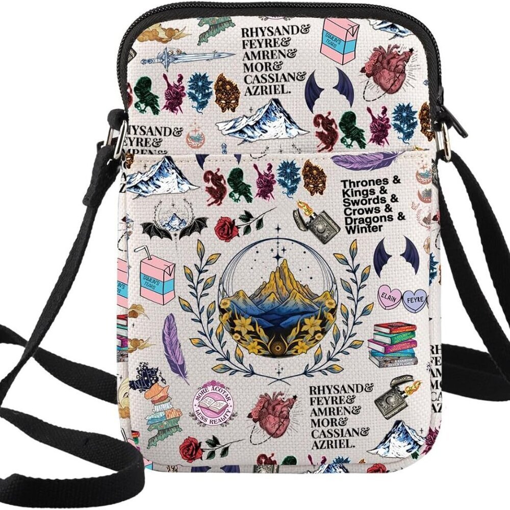 Versatile Bookish Sling Purse - Lightweight Crossbody Bag for Everyday Use